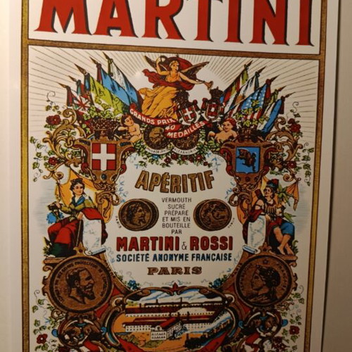 Martini A4 poster, glossy photo paper