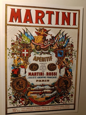 Martini A4 poster, glossy photo paper