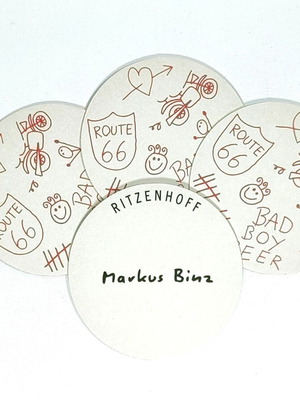 Ritzenhoff Markus Binz coasters set of 4 like new