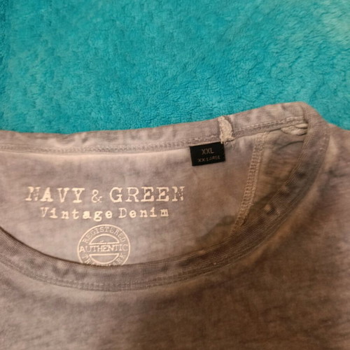 Ανδρική καλοκαιρινή μπλούζα Navy & Green xxl σαν καινούργιο, γκρι