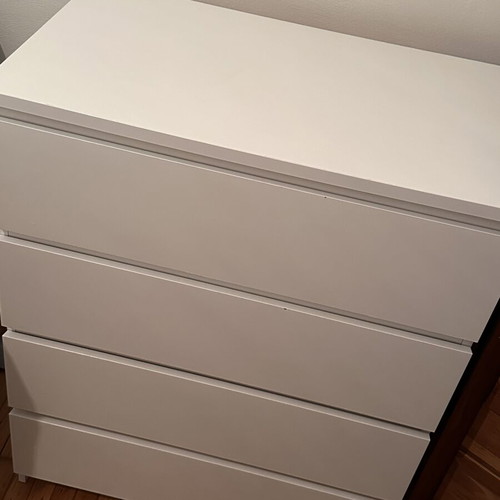 IKEA white chest of drawers with 4 drawers