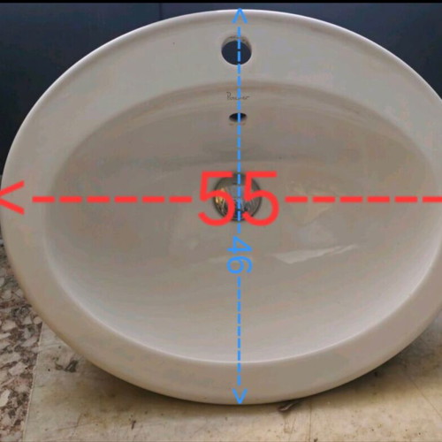 Bathroom sink used