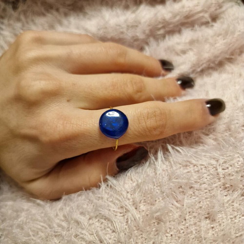 Ring with liquid glass new
