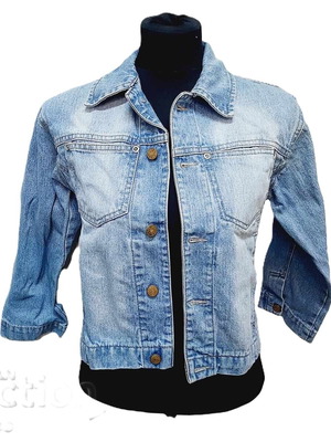 A-Style women's denim jacket used, blue, size M