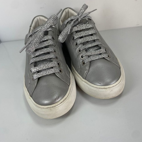 MCM grey leather sneakers size 37 used