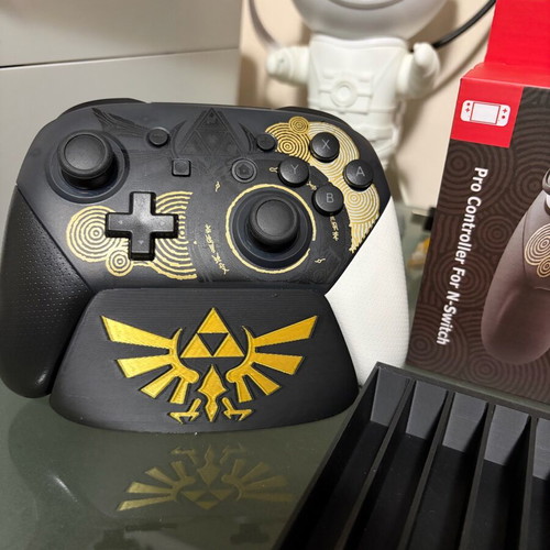 Zelda TOTK Pro χειριστήρια OEM σετ 2 τεμαχίων σαν καινούργια με βάσεις και θήκη παιχνιδιών