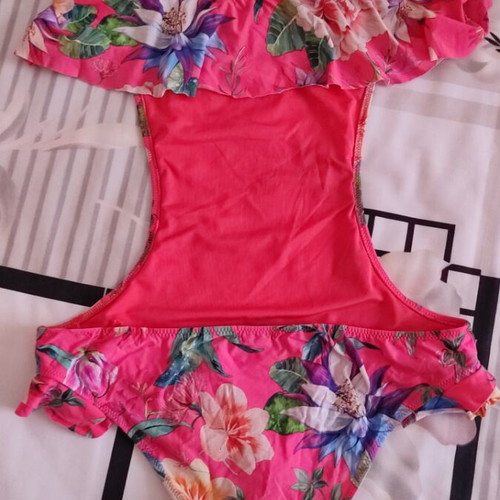 Calzedonia baby sea floral frilly tankini size 12