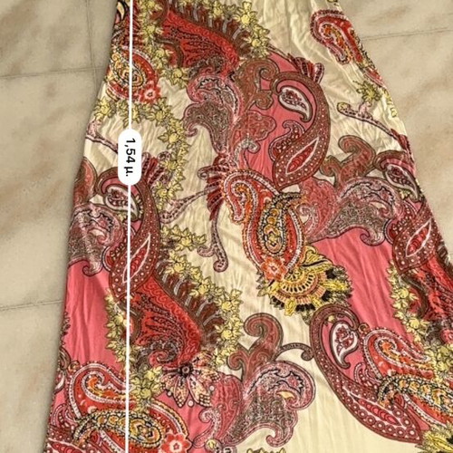 Boho style dress used, paisley pattern, fits XL-XXL