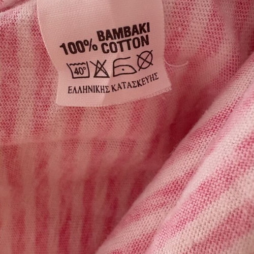 Nightgown cotton mako size M, like new, red and pink