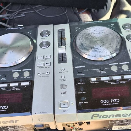 DJ music equipment used pack without speakers