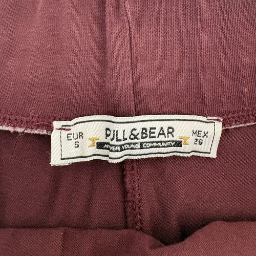Pull and Bear burgundy skirt
