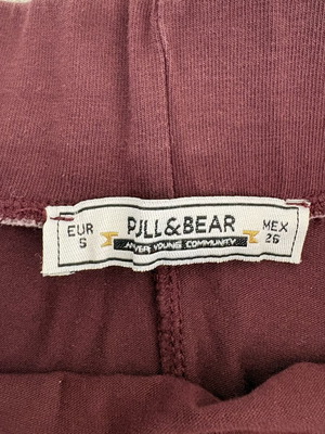 Pull and Bear burgundy skirt