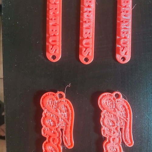 Brabus and Ford keychains new, red