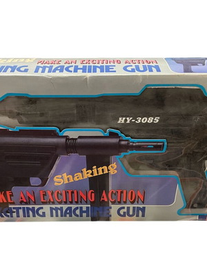 Shaking Exciting Machine Gun new, vintage, battery operated
