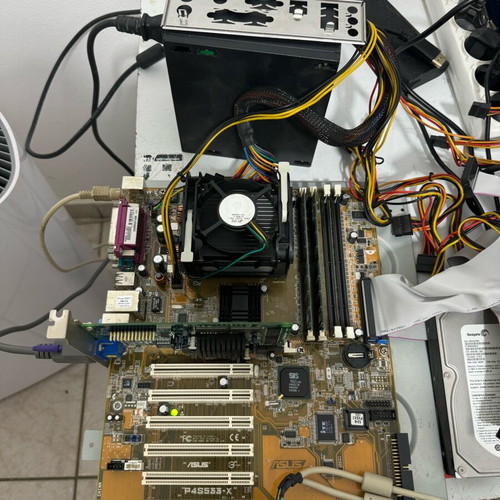 Asus P4S533-X s478 με Intel Celeron 2.66GHz 533, 2 x 256MB DDR 333 Kingston σετ μεταχειρισμένο με oem cpu fan