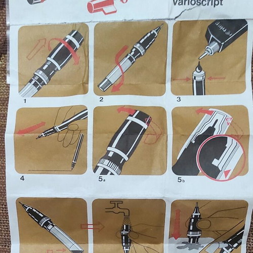 Rotring rapidograph set with sharpener and ink