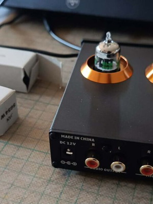 Fosi Audio BOX X2 Tube MM Phono Preamp, black