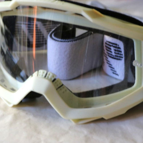 100% Strata 2 goggles with clear lens for motocross helmet new