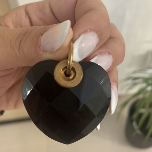 Folli Follie charm black heart like new