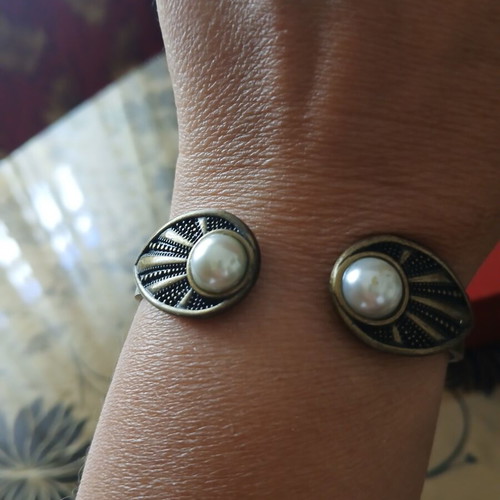 Copper handcuff bracelet 6.5 cm opening like new