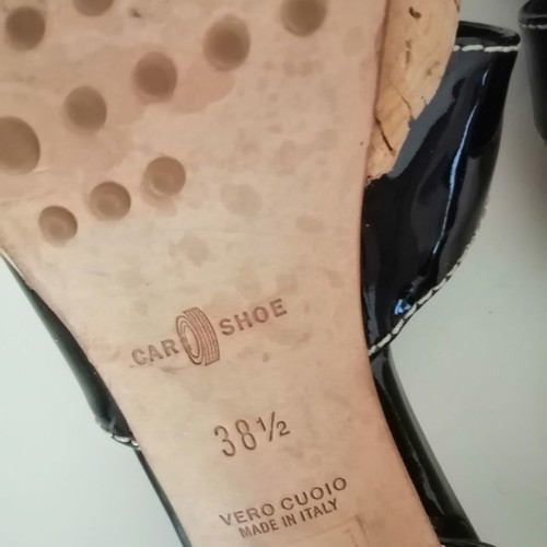 Platform sandals CAR SHOE original made in Italy black 38 1/2