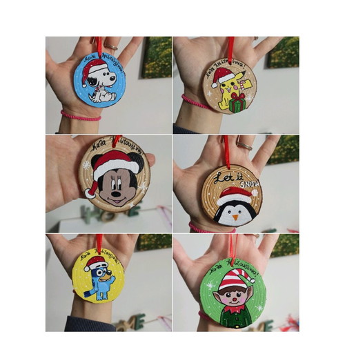 Christmas tree ornaments like new