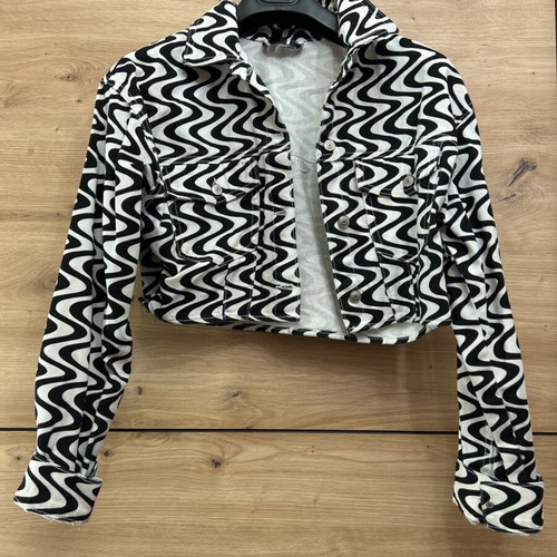 H&M short black and white jacket like new