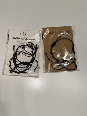 Mother & Daughter Bracelets new, black