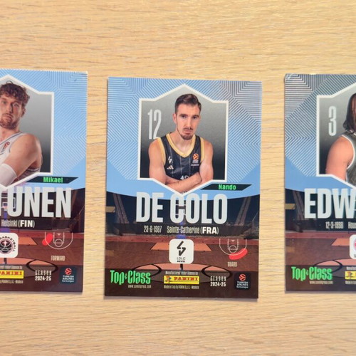 Panini EuroLeague Top Class 2025 Holo Giant cards new