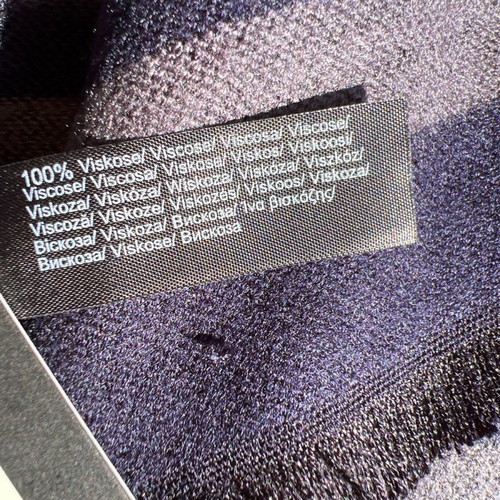 S.Oliver scarf new dark blue with brown stripes unisex