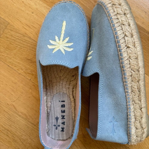 Manebi espadrilles size 37 like new, multicolor