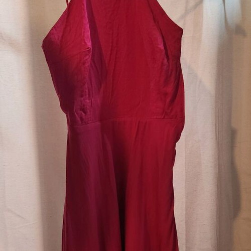 Pink Bershka dress like new with back cords and neck tie