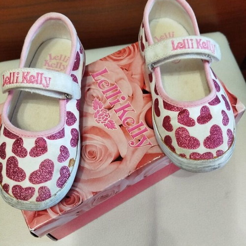 Lelli Kelly children's ballerinas No 27 like new, white pink