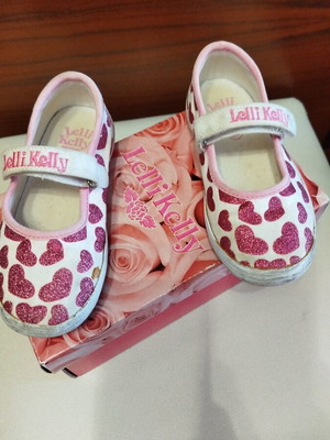 Lelli Kelly children's ballerinas No 27 like new, white pink