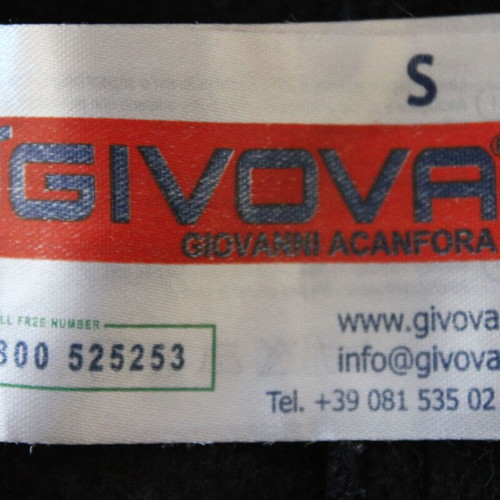 Givova tracksuit set with sweatshirt size S like new, blue