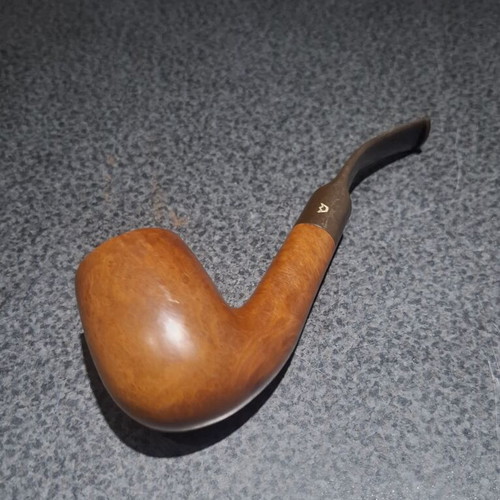 Amphora Holland Vintage Bent Billiard Tobacco Pipe, Genuine Briar