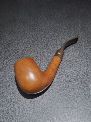 Amphora Holland Vintage Bent Billiard Tobacco Pipe, Genuine Briar