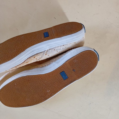Keds sneakers size 38 used, white and beige