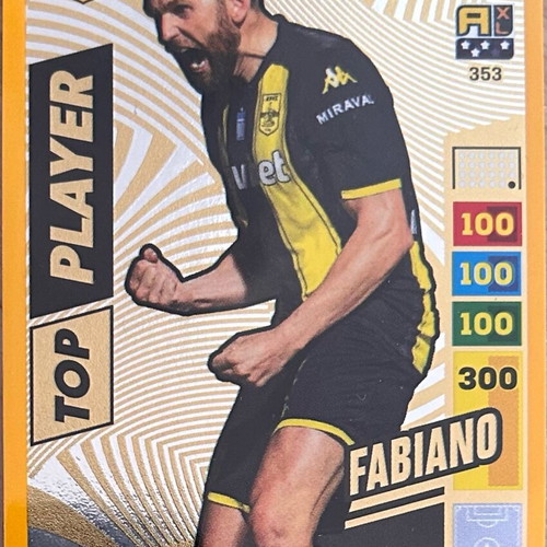 Fabiano Top Player Gold Card Superleague 2023-2024 Panini