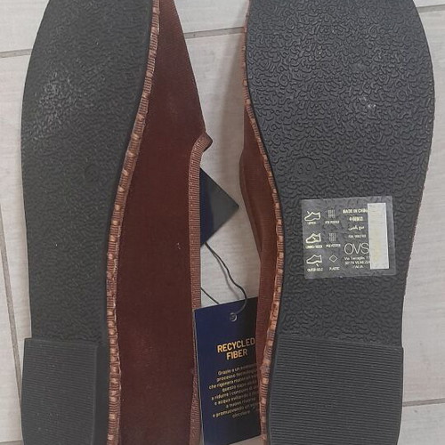 Velvet ballerinas Piombo by OVS new, brown, size 39