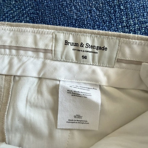 Bruun & Stengade BS Pollino Linen Pants new, size XXL
