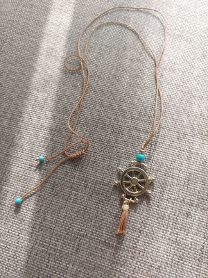 Necklace Handmade Nautical Ship Wheel new