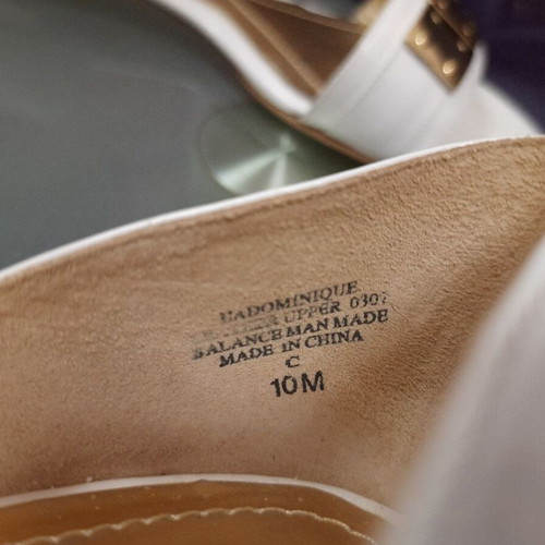 Enzo Angiolini summer shoes white and gold size 41 like new