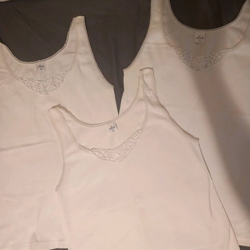 White Helios women's tank top new, 100% cotton