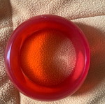 Gustav Klimt acrylic bangle used, translucent red
