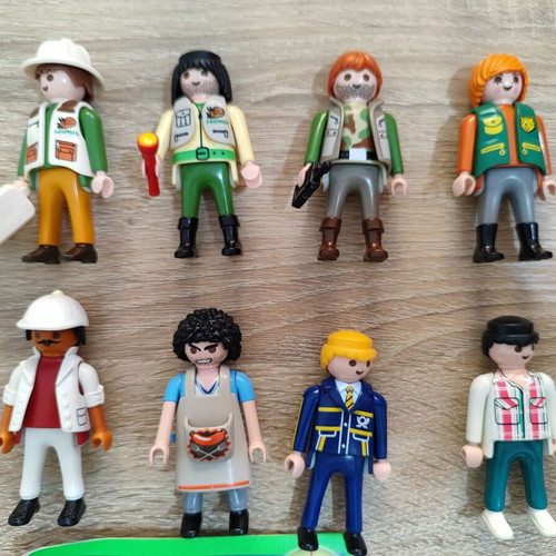 Playmobil male figures used, all together