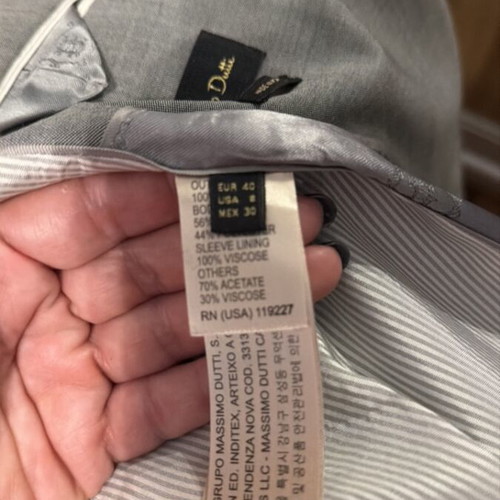 Massimo high-quality jacket new, gray, size L