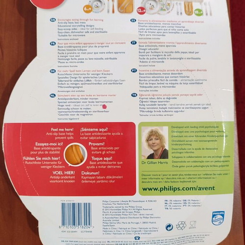 Avent Philips baby feeding bowl new, large, plastic BPA free