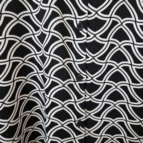Oversized Namaste shirt like new, black and white, viscose, size S