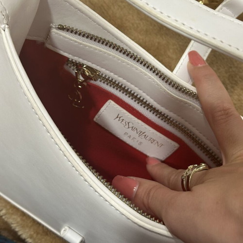 White handbag used, purchased from Turkey